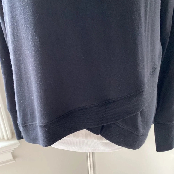 Athleta Criss Cross Sweatshirt, like new, black, size small - Picture 5 of 9